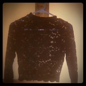 Black lace top